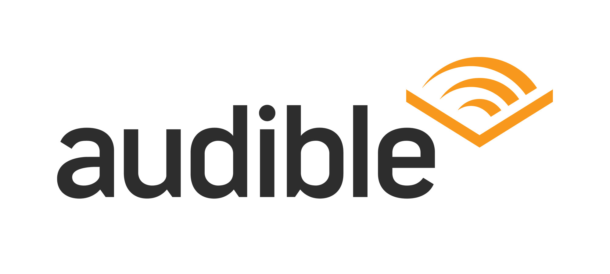 Audible Logo verlinkt zum All about life Podcast.